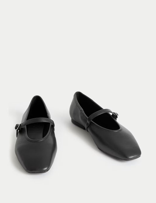 Strappy Flat Ballet Pumps